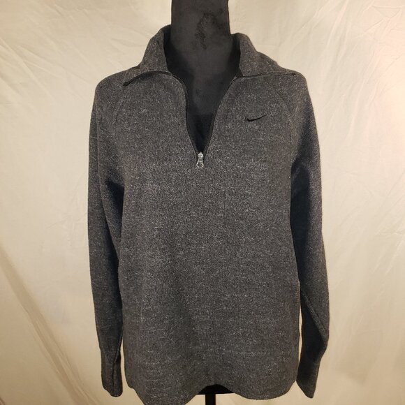 Nike Gray 1/4 Zip Pullover Small - Picture 1 of 5